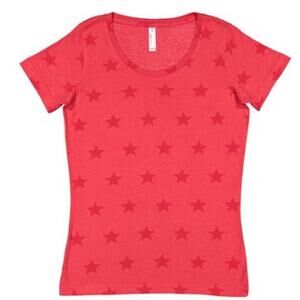 Code Five Ladies Red Star Tee Size Small